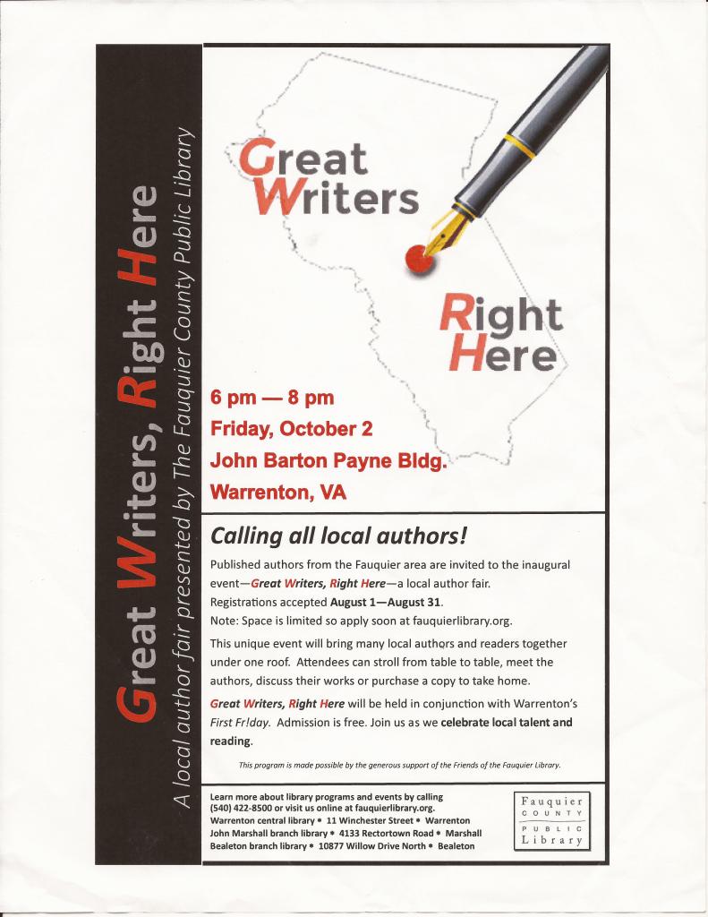 Great Writers Right Here